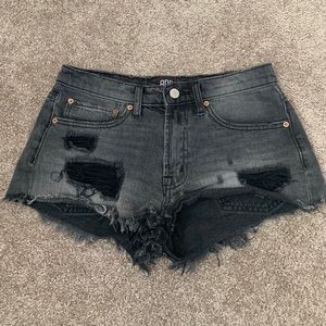 Urban outfitters bdg denim black shorts